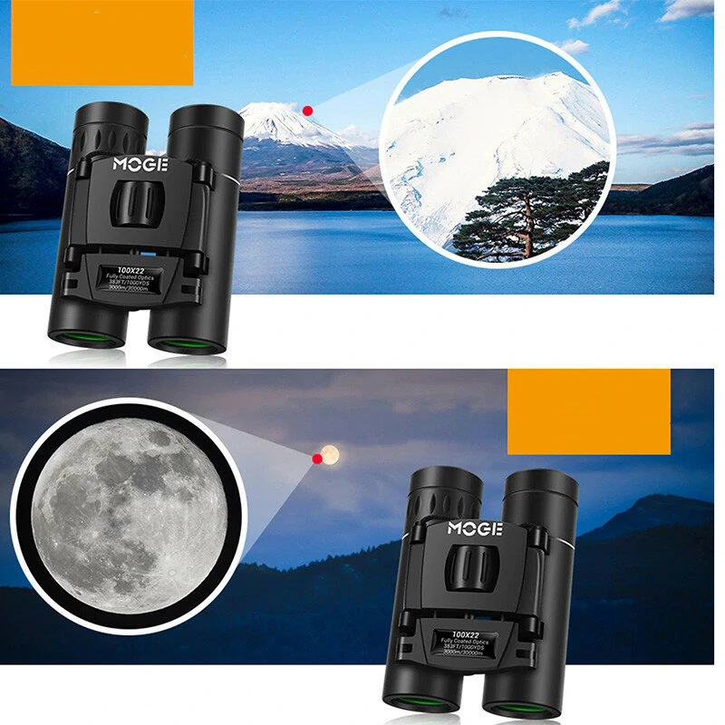 (image for) 100x22 HD Telescope 3000m Phone Binoculars High Magnification, BAK4 Micro Telescope For Camping Super Foot Bowl Spectators Goods
